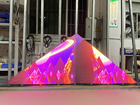 Triangular Shaped LED Display Screen