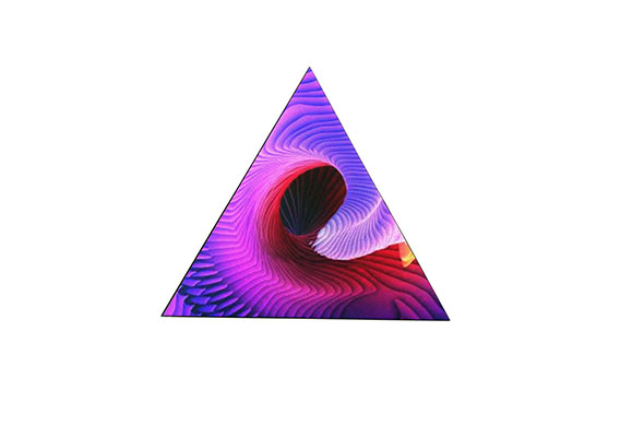 Triangular Shaped LED Display Screen