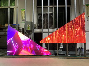 Triangular Shaped LED Display Screen